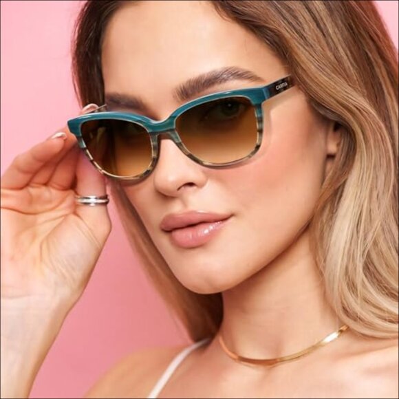 Acetate Polarized Sunglasses with UV Protection and Cat Eye Shape main image 7